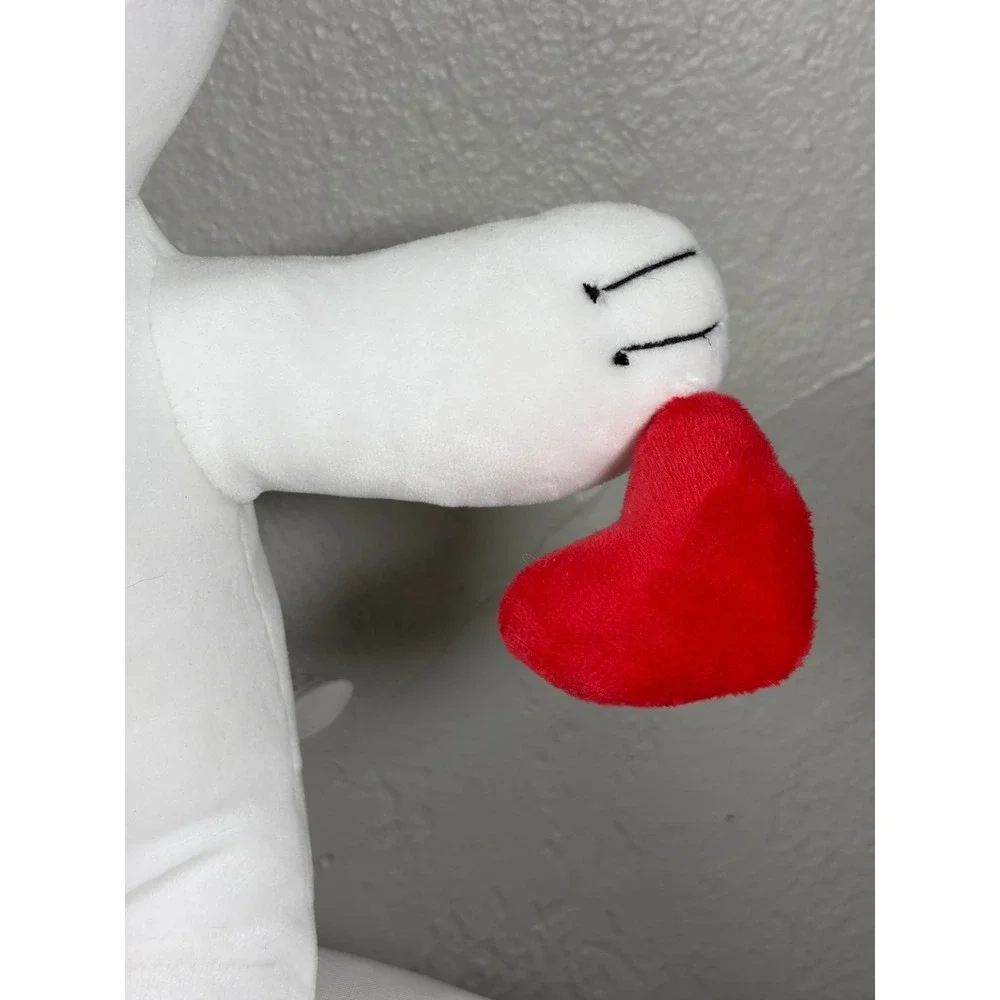 Burton + Burton Calico Cat Plush White Heart‎ Valentine Stuffed Animal 9749523